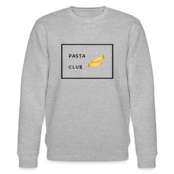 Nudel/Pasta Club - Koch/Essen - Stanley/Stella Unisex Bio-Sweatshirt CHANGER  - Grau meliert - Vorne - Nik (191cm) & Marisol (170cm)