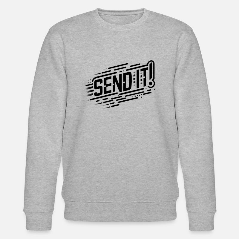 Parkour SEND IT - Stanley/Stella Unisex Bio-Sweatshirt CHANGER  - Grau meliert