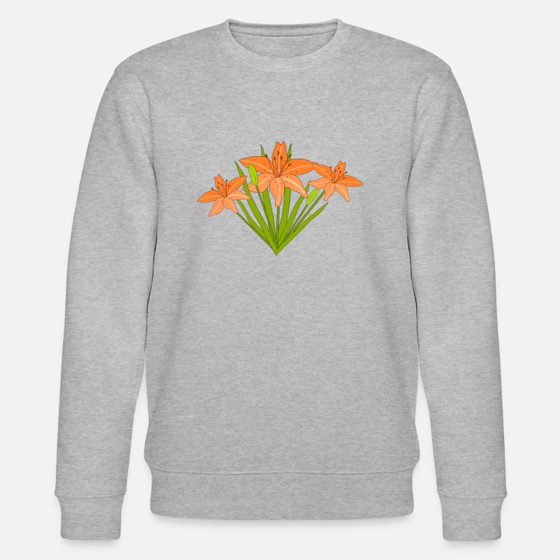 Nénuphars de feu - Sweat bio CHANGER Stanley/Stella Unisexe - gris chiné