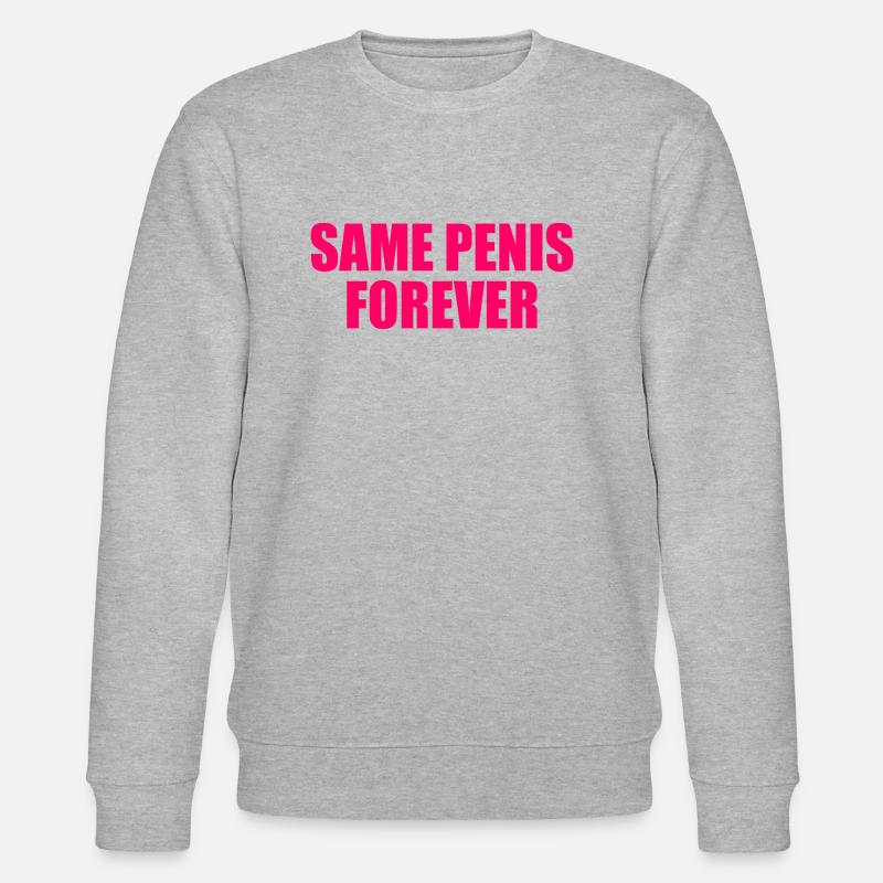 Same penis forever - Stanley/Stella Unisex Bio-Sweatshirt CHANGER  - Grau meliert