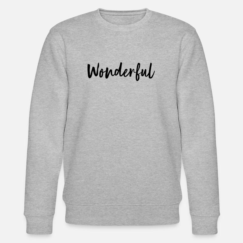 Wonderful - Stanley/Stella Unisex Bio-Sweatshirt CHANGER  - Grau meliert