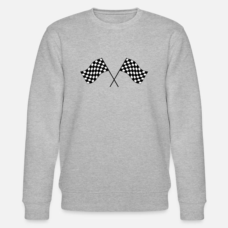 Drapeau à damier - Sweat bio CHANGER Stanley/Stella Unisexe - gris chiné