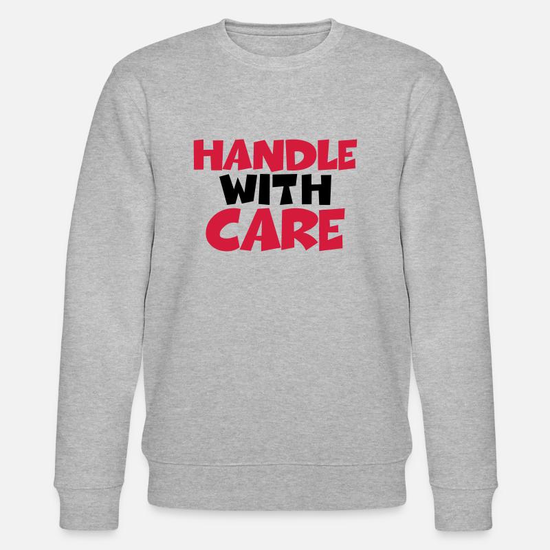 Handle with care - Sweat bio CHANGER Stanley/Stella Unisexe - gris chiné