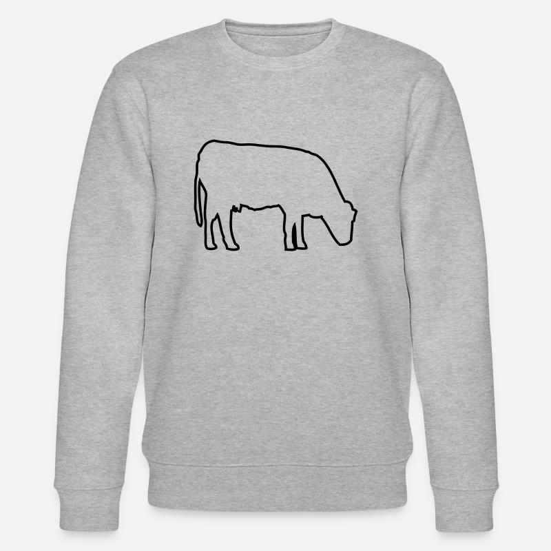 vache - Sweat bio CHANGER Stanley/Stella Unisexe - gris chiné
