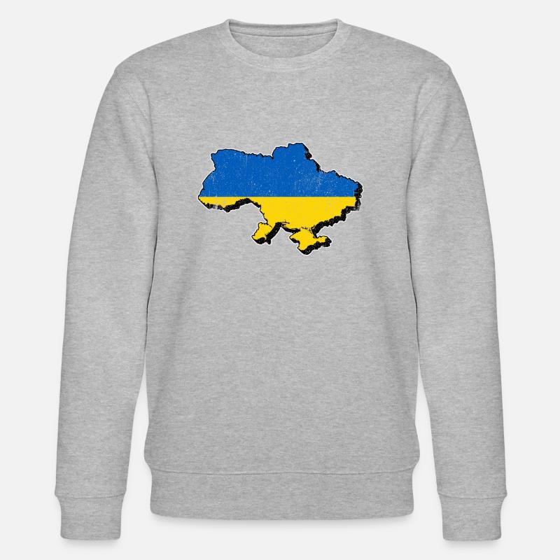 Ukraine - Stanley/Stella Unisex Bio-Sweatshirt CHANGER  - Grau meliert