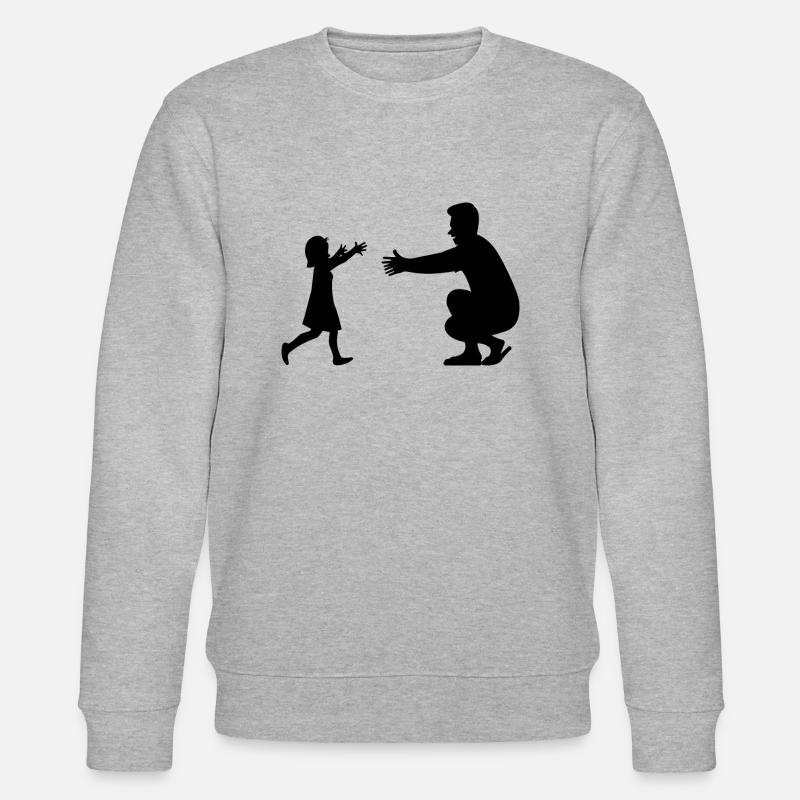 Vater und Tocher - Stanley/Stella Unisex Bio-Sweatshirt CHANGER  - Grau meliert