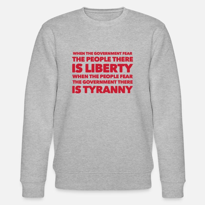 Craignez le peuple - Sweat bio CHANGER Stanley/Stella Unisexe - gris chiné