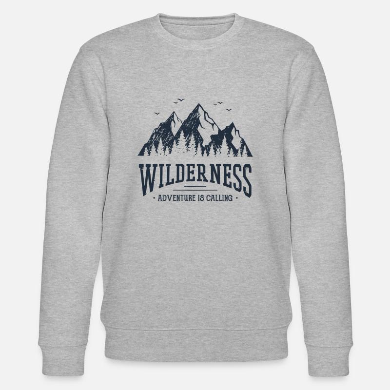 Wildnis - Stanley/Stella Unisex Bio-Sweatshirt CHANGER  - Grau meliert
