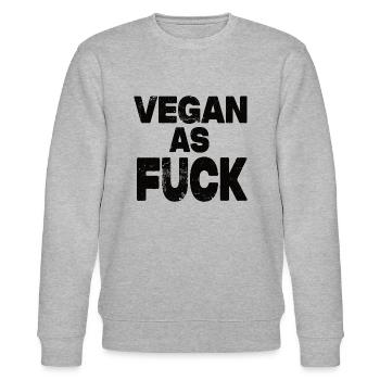 Vegan As Fuck - Stanley/Stella Unisex Bio-Sweatshirt CHANGER  - Grau meliert - Vorne - Nik (191cm) & Marisol (170cm)