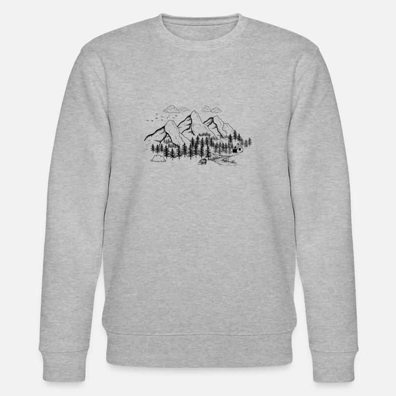 Bergwald Abenteuer - Stanley/Stella Unisex Bio-Sweatshirt CHANGER  - Grau meliert