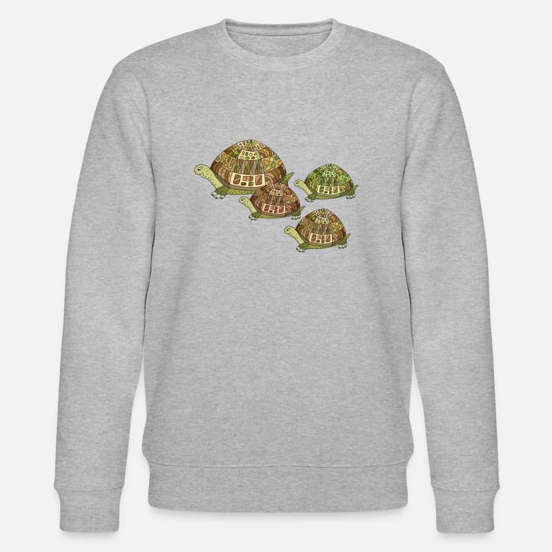 Schildkröten - Stanley/Stella Unisex Bio-Sweatshirt CHANGER  - Grau meliert