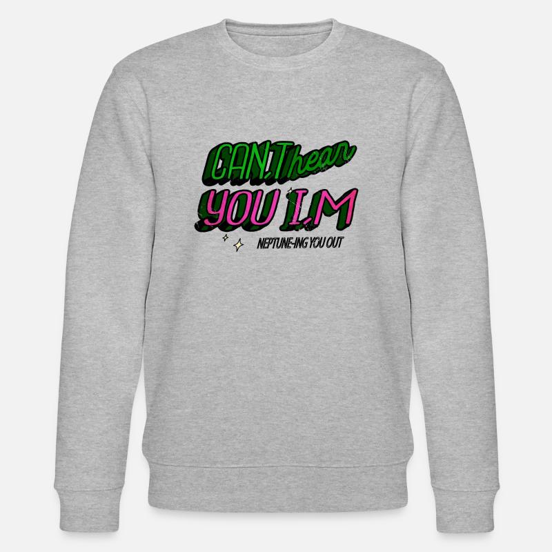 planets gift idea telescope geek - Stanley/Stella Unisex Bio-Sweatshirt CHANGER  - Grau meliert