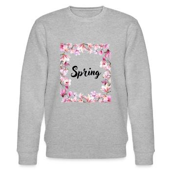 Spring - Stanley/Stella CHANGER Unisex Organic Sweatshirt - heather grey - Front - Nik (191cm) & Marisol (170cm)