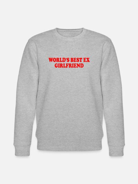 world's best ex girlfriend - Stanley/Stella CHANGER Unisex Organic Sweatshirt - heather grey