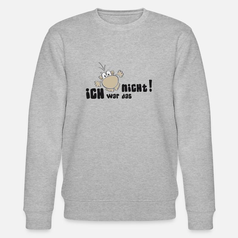 Ich war das nicht - Stanley/Stella Unisex Bio-Sweatshirt CHANGER  - Grau meliert