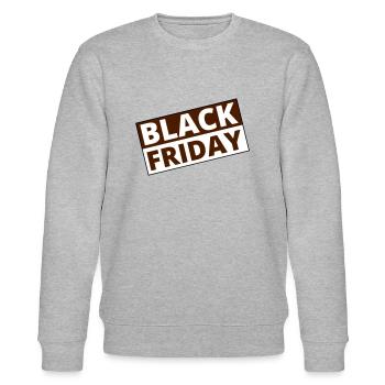 Black Friday - Stanley/Stella Unisex Bio-Sweatshirt CHANGER  - Grau meliert - Vorne - Nik (191cm) & Marisol (170cm)