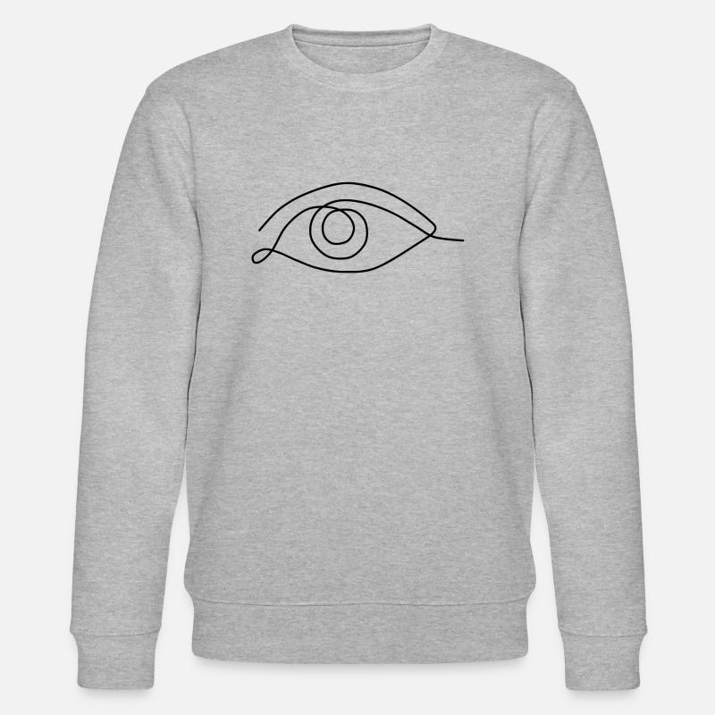 Auge - Stanley/Stella Unisex Bio-Sweatshirt CHANGER  - Grau meliert