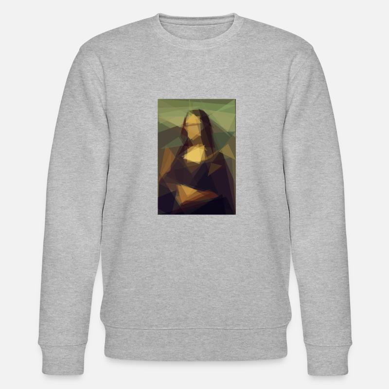 Mona Lisa - triangle - Sweat bio CHANGER Stanley/Stella Unisexe - gris chiné