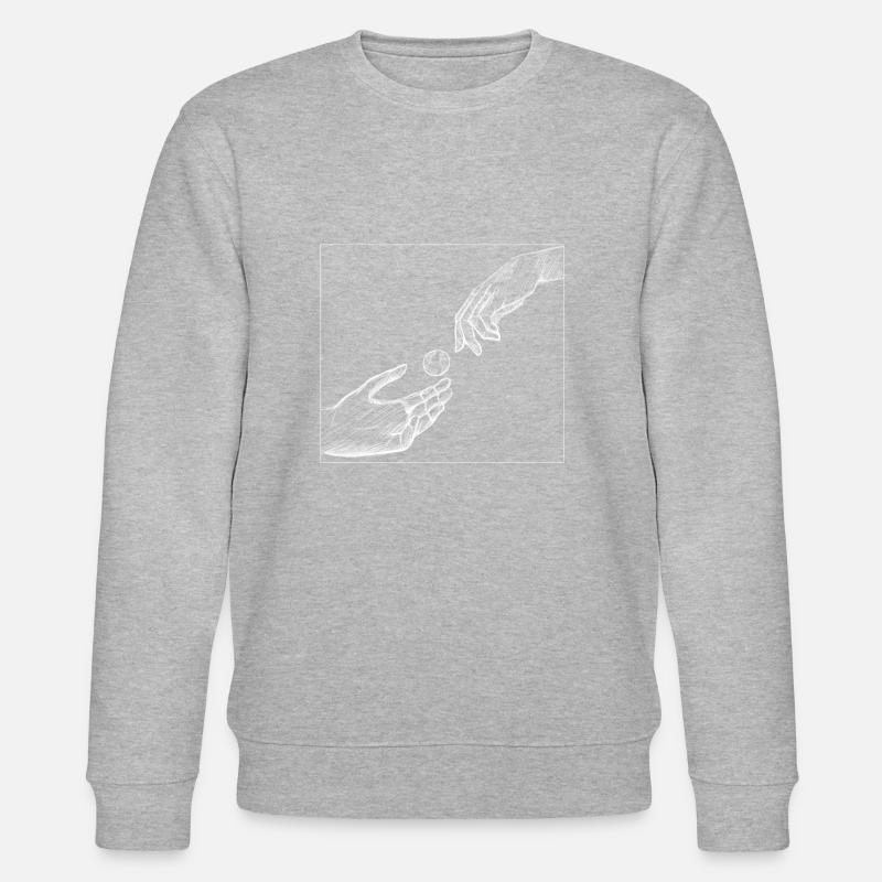 Weltfrieden - Stanley/Stella Unisex Bio-Sweatshirt CHANGER - Grau meliert