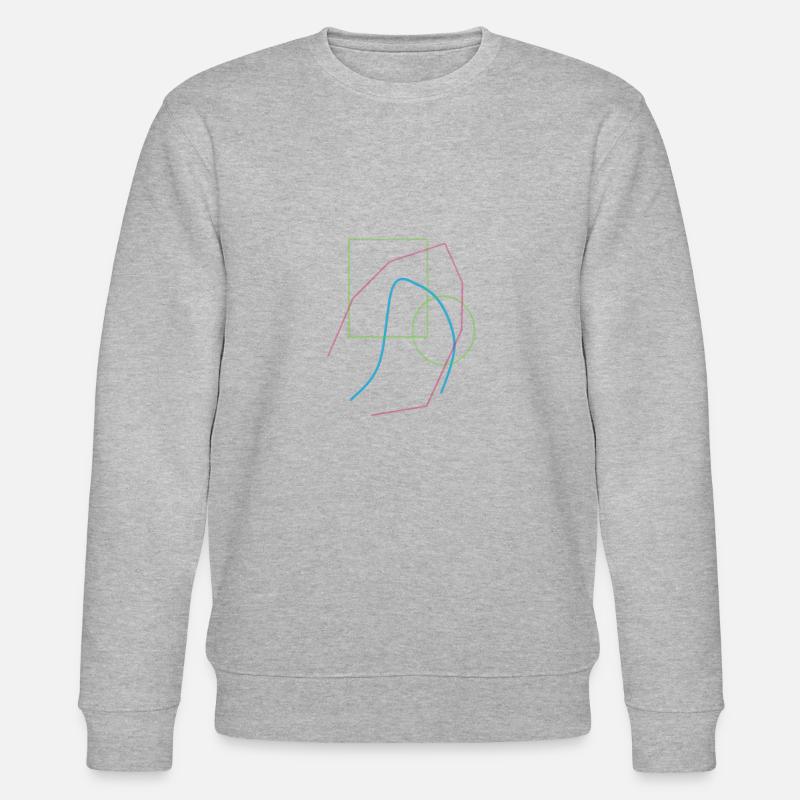 Patterns abstract - Stanley/Stella CHANGER Unisex Organic Sweatshirt - heather grey