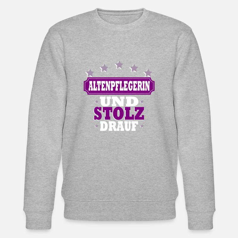 Altenpflegerin - Stanley/Stella Unisex Bio-Sweatshirt CHANGER  - Grau meliert