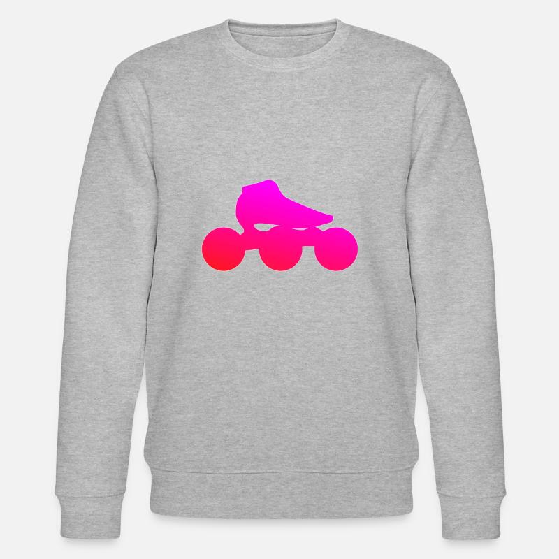 Speedskating Pink - Stanley/Stella Unisex Bio-Sweatshirt CHANGER  - Grau meliert