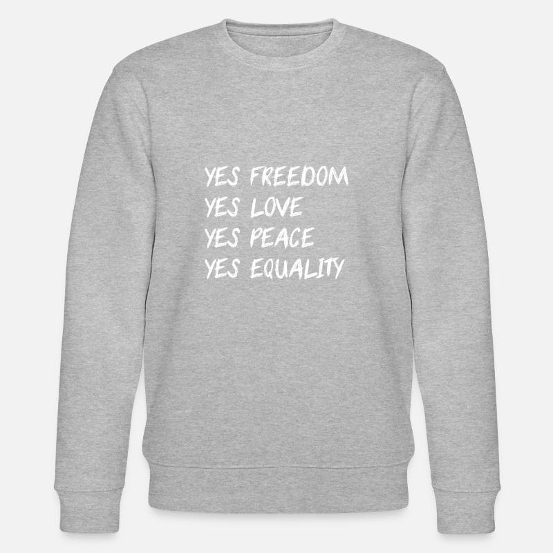Yes! - Stanley/Stella Unisex Bio-Sweatshirt CHANGER  - Grau meliert