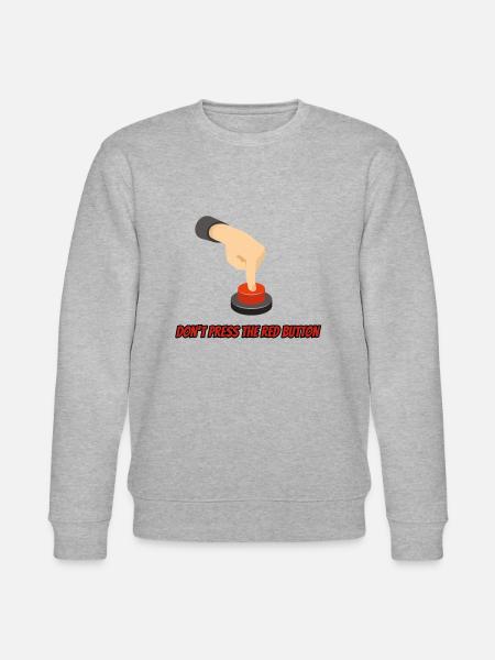 Don't Press the Red Button - Stanley/Stella Unisex Bio-Sweatshirt CHANGER - Grau meliert