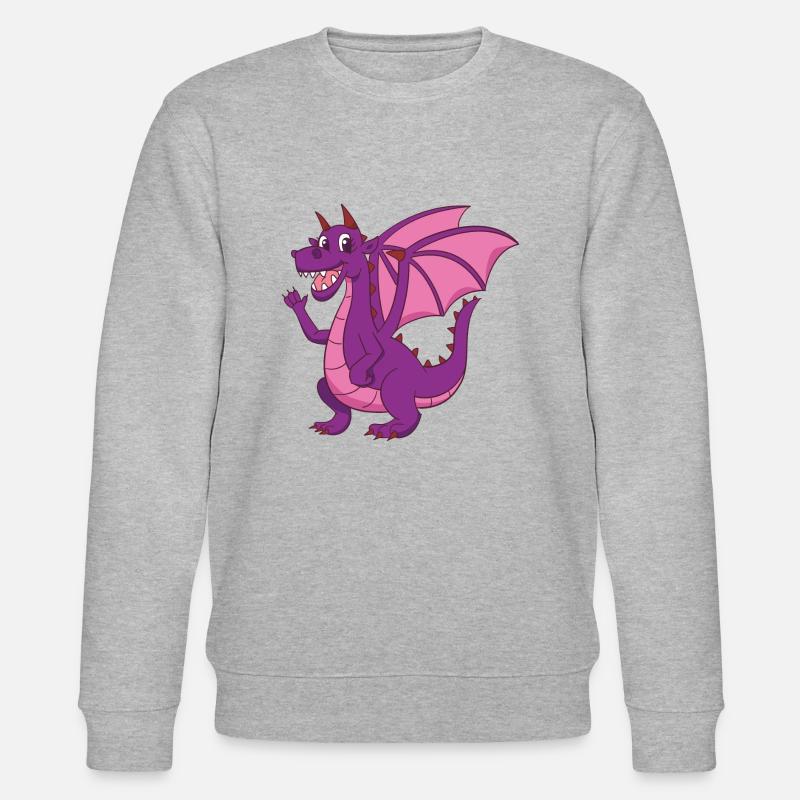 Mutter Drache - Stanley/Stella Unisex Bio-Sweatshirt CHANGER  - Grau meliert