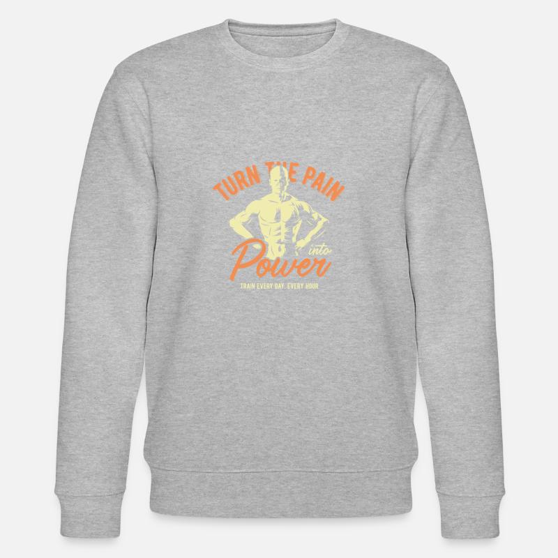 Power - Stanley/Stella Unisex Bio-Sweatshirt CHANGER - Grau meliert