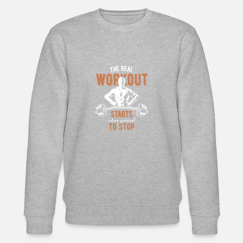 Beast mode - Stanley/Stella CHANGER Unisex Organic Sweatshirt - heather grey