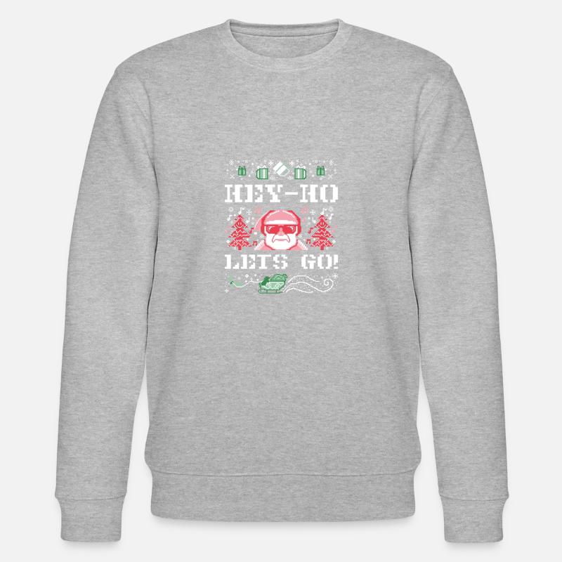 Hey-Ho Let's Go! Christmas Design. - Stanley/Stella Unisex Bio-Sweatshirt CHANGER  - Grau meliert