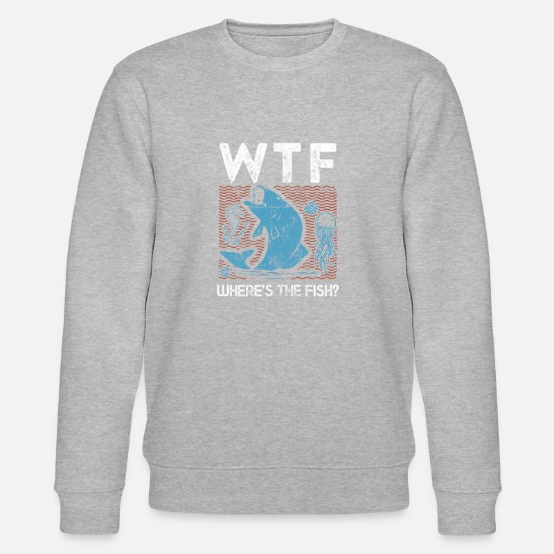 où est le poisson - Sweat bio CHANGER Stanley/Stella Unisexe - gris chiné