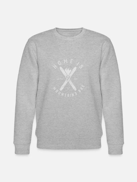 Ski skiing mountains - Stanley/Stella CHANGER Unisex Organic Sweatshirt - heather grey