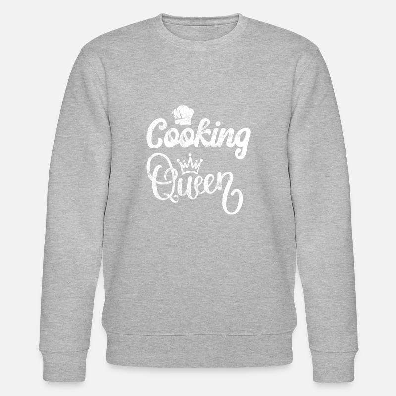 cook queen - Stanley/Stella CHANGER Unisex Organic Sweatshirt - heather grey