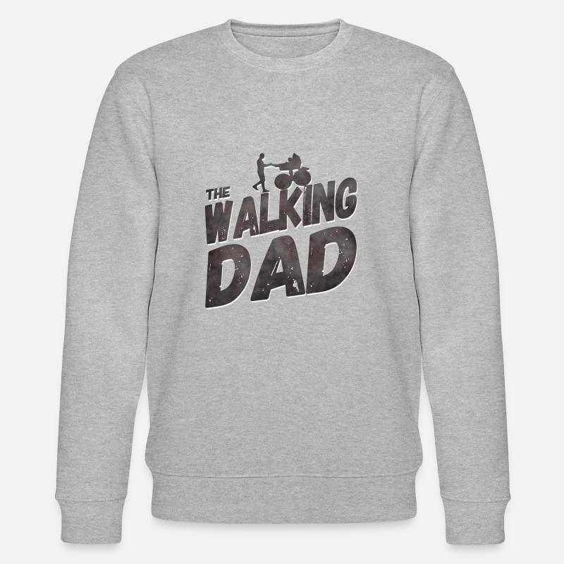 Walking Dad - Stanley/Stella Unisex Bio-Sweatshirt CHANGER - Grau meliert