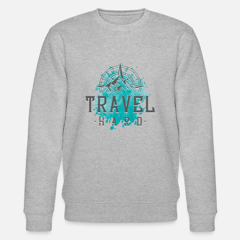 Reise Kompass - Stanley/Stella Unisex Bio-Sweatshirt CHANGER  - Grau meliert