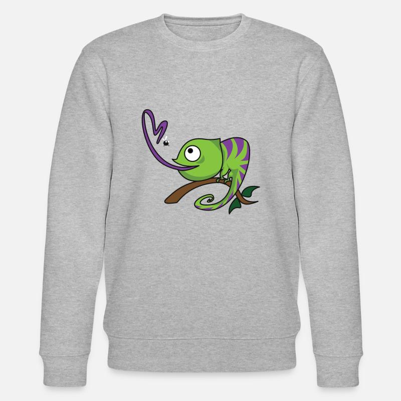 chameleon comic - Stanley/Stella CHANGER Unisex Organic Sweatshirt - heather grey