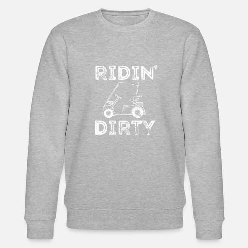 Golf caddy lustig - Stanley/Stella Unisex Bio-Sweatshirt CHANGER  - Grau meliert