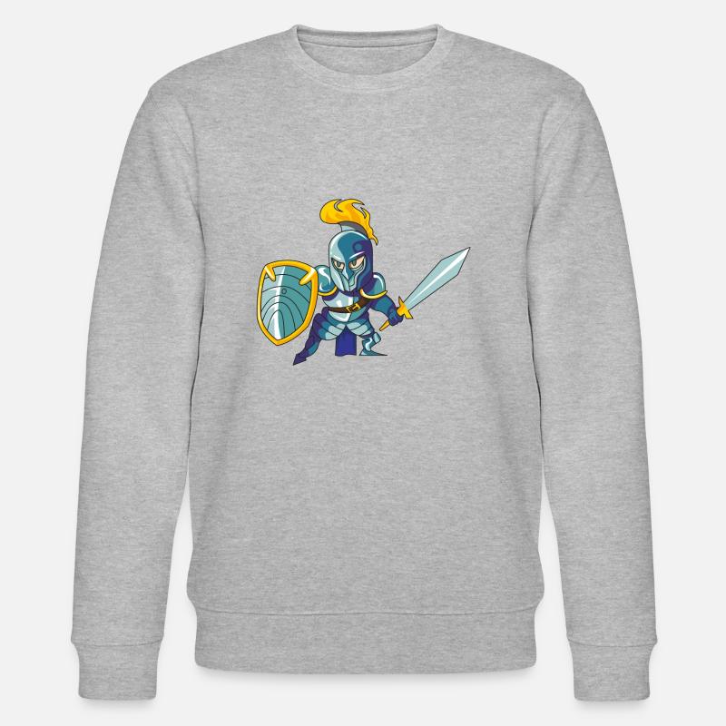 ritter schwert mittelalter comic - Stanley/Stella Unisex Bio-Sweatshirt CHANGER  - Grau meliert