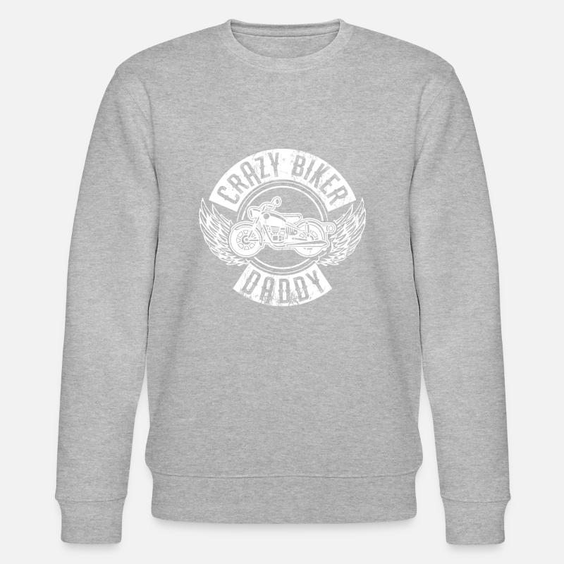 motorcycle dad saying - Stanley/Stella CHANGER Unisex Organic Sweatshirt - heather grey
