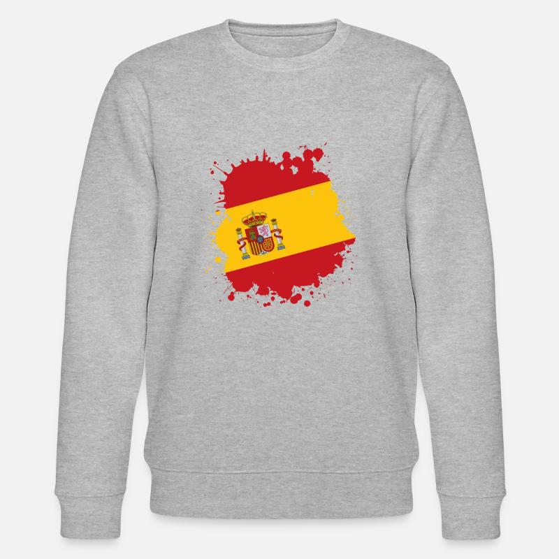 drapeau drapeau espagne - Sweat bio CHANGER Stanley/Stella Unisexe - gris chiné