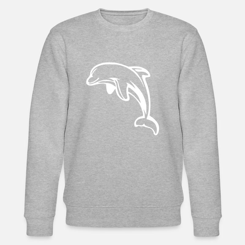 Petit dauphin - Sweat bio CHANGER Stanley/Stella Unisexe - gris chiné