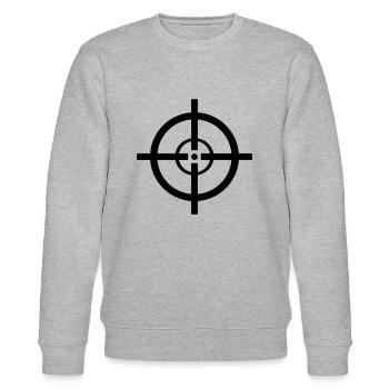 Reticle - Stanley/Stella CHANGER Unisex Organic Sweatshirt - heather grey - Front - Nik (191cm) & Marisol (170cm)