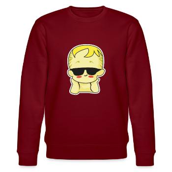 baby sunglasses blond - Stanley/Stella Unisex Bio-Sweatshirt CHANGER  - Burgunderrot - Vorne - Nik (191cm) & Marisol (170cm)