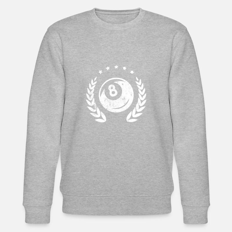 Billiard 8 guirlande de billard - Sweat bio CHANGER Stanley/Stella Unisexe - gris chiné