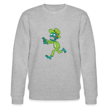 Zombie Kobold - Stanley/Stella Unisex Bio-Sweatshirt CHANGER  - Grau meliert - Vorne - Nik (191cm) & Marisol (170cm)