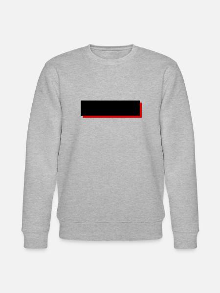 Black and red emblem - Stanley/Stella CHANGER Unisex Organic Sweatshirt - heather grey