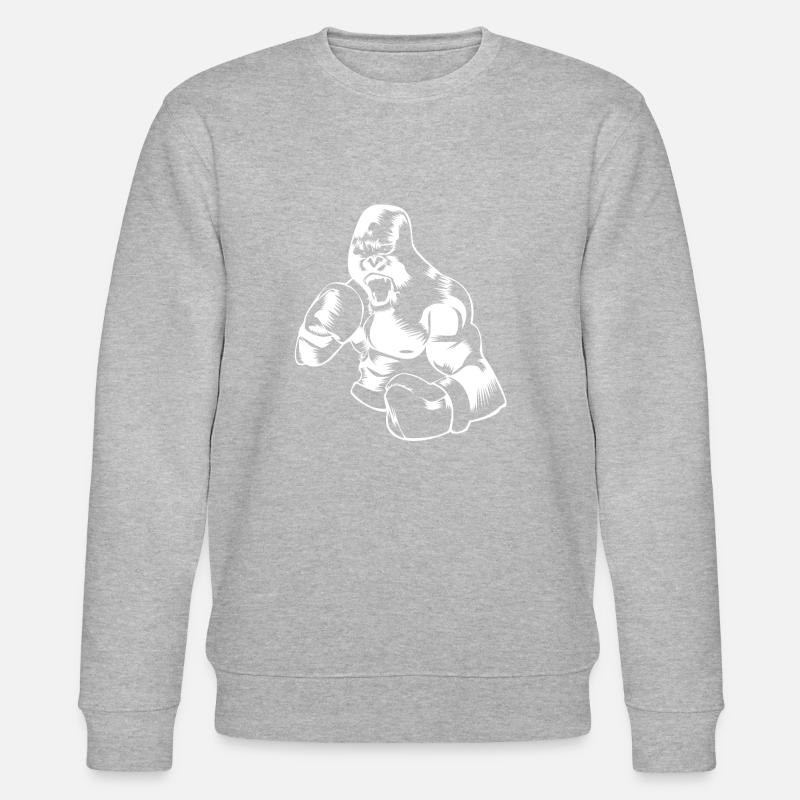 gorilla boxe - Sweat bio CHANGER Stanley/Stella Unisexe - gris chiné