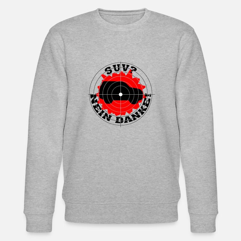 SUV? Nein danke! - Stanley/Stella Unisex Bio-Sweatshirt CHANGER  - Grau meliert